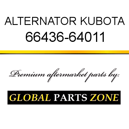 ALTERNATOR KUBOTA 66436-64011