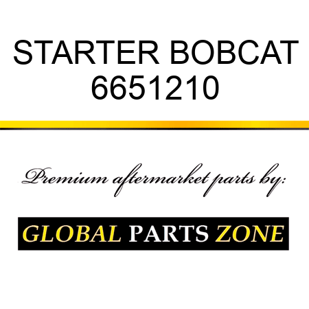 STARTER BOBCAT 6651210