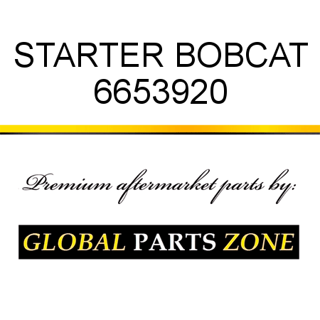 STARTER BOBCAT 6653920