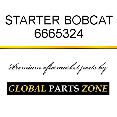 STARTER BOBCAT 6665324