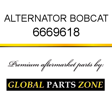 ALTERNATOR BOBCAT 6669618