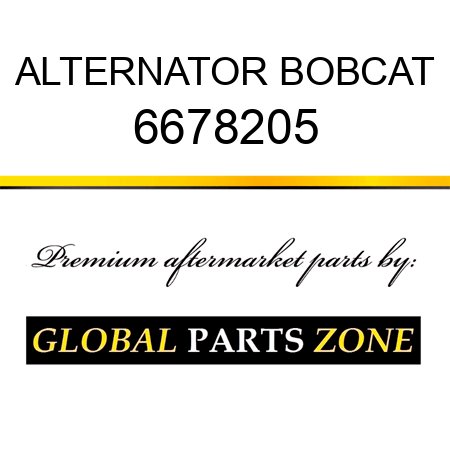ALTERNATOR BOBCAT 6678205