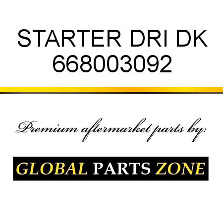 STARTER DRI DK 668003092