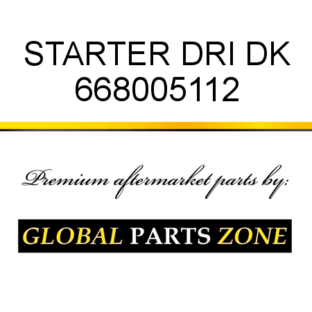 STARTER DRI DK 668005112