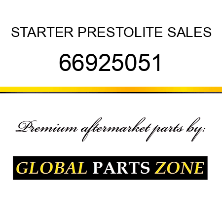 STARTER PRESTOLITE SALES 66925051