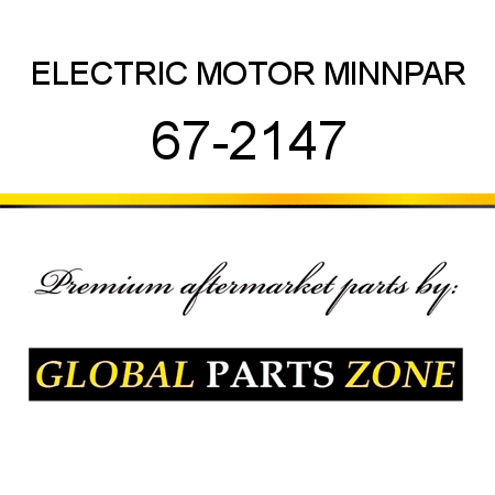 ELECTRIC MOTOR MINNPAR 67-2147