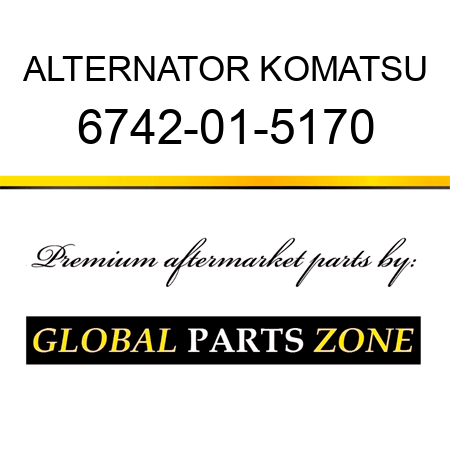 ALTERNATOR KOMATSU 6742-01-5170