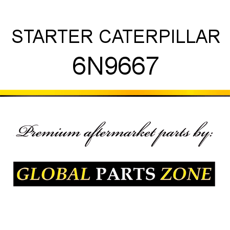 STARTER CATERPILLAR 6N9667