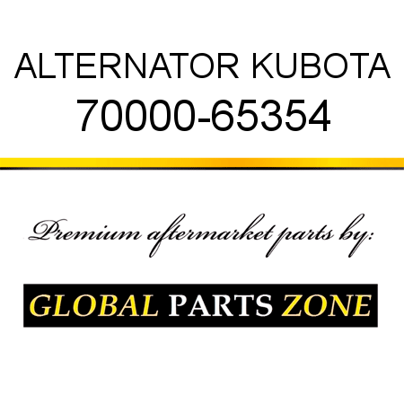 ALTERNATOR KUBOTA 70000-65354