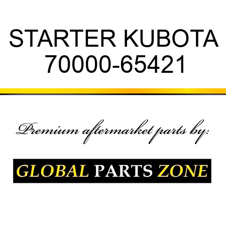 STARTER KUBOTA 70000-65421
