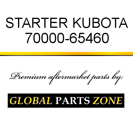 STARTER KUBOTA 70000-65460