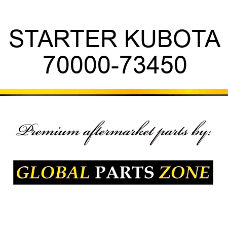 STARTER KUBOTA 70000-73450