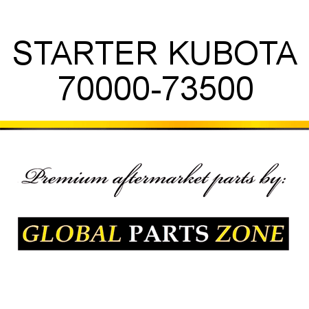 STARTER KUBOTA 70000-73500