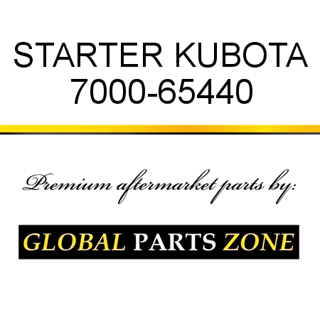 STARTER KUBOTA 7000-65440