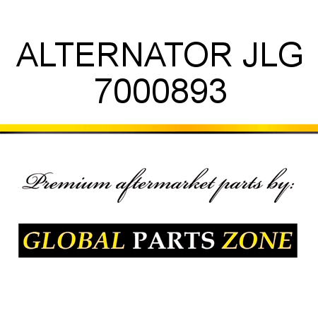 ALTERNATOR JLG 7000893