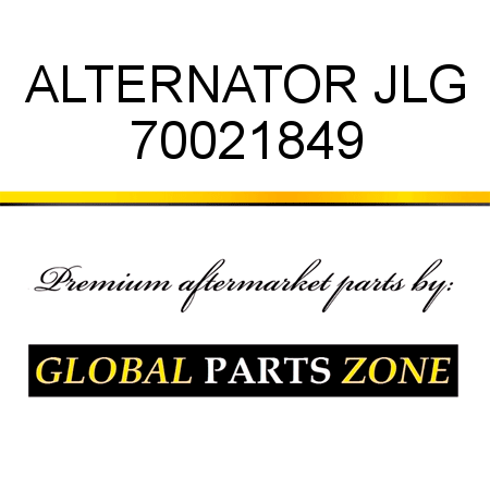 ALTERNATOR JLG 70021849