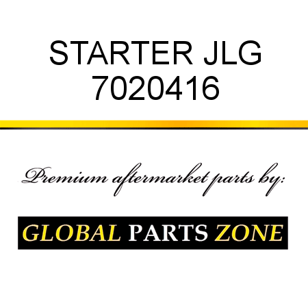 STARTER JLG 7020416