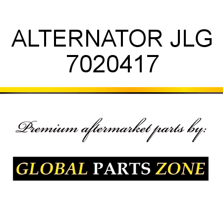 ALTERNATOR JLG 7020417