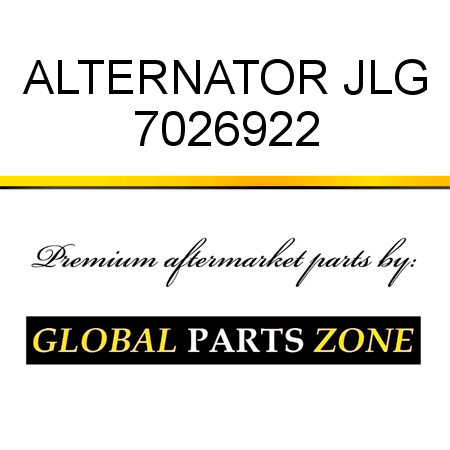 ALTERNATOR JLG 7026922