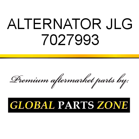 ALTERNATOR JLG 7027993