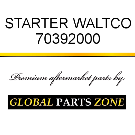 STARTER WALTCO 70392000