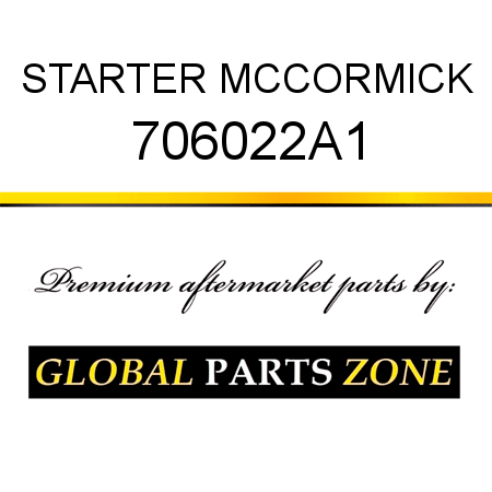STARTER MCCORMICK 706022A1