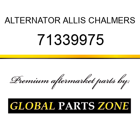 ALTERNATOR ALLIS CHALMERS 71339975