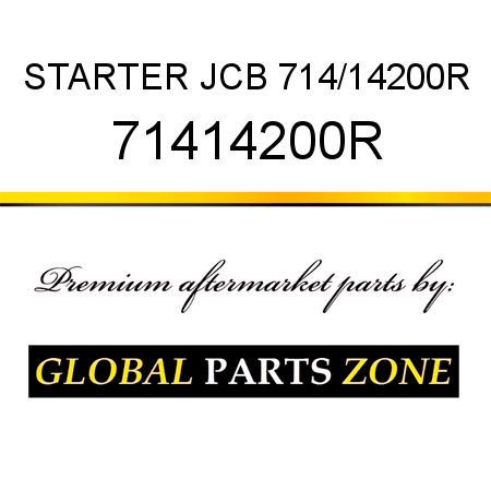 STARTER JCB 714/14200R 71414200R