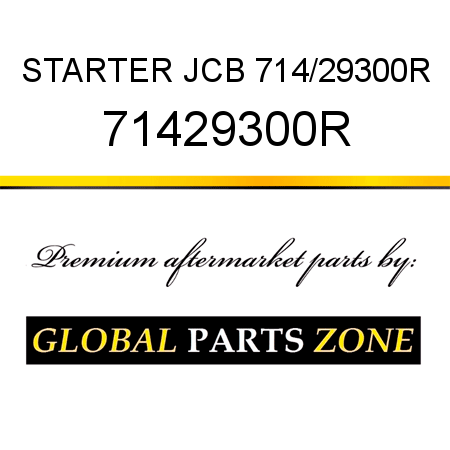 STARTER JCB 714/29300R 71429300R