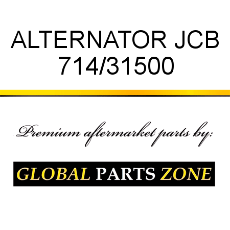 ALTERNATOR JCB 714/31500