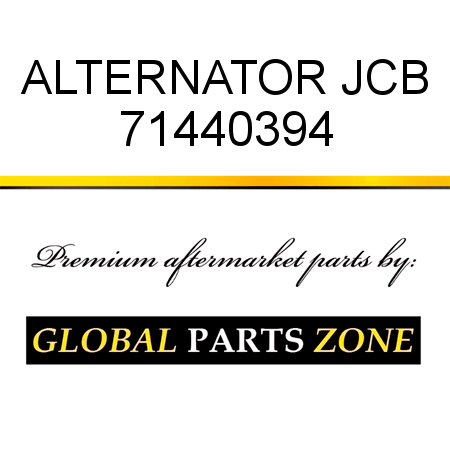 ALTERNATOR JCB 71440394
