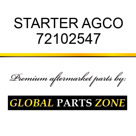STARTER AGCO 72102547