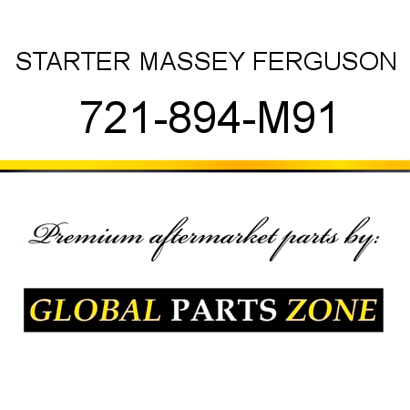 STARTER MASSEY FERGUSON 721-894-M91