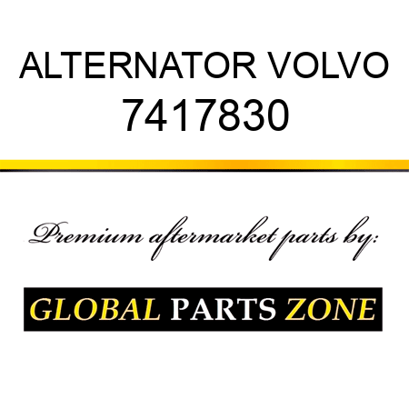 ALTERNATOR VOLVO 7417830