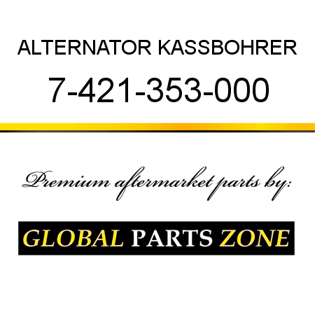 ALTERNATOR KASSBOHRER 7-421-353-000