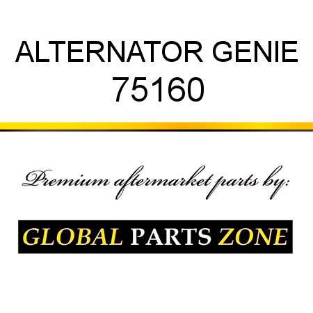 ALTERNATOR GENIE 75160