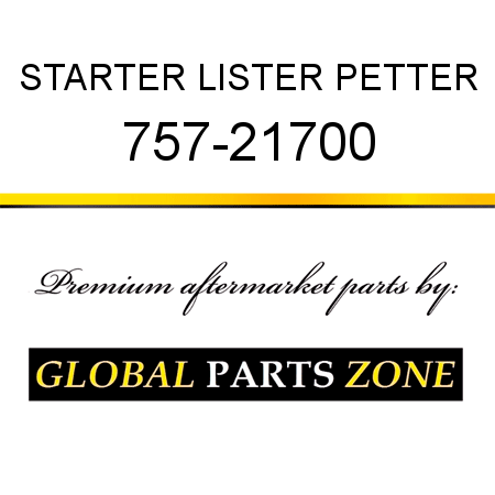 STARTER LISTER PETTER 757-21700