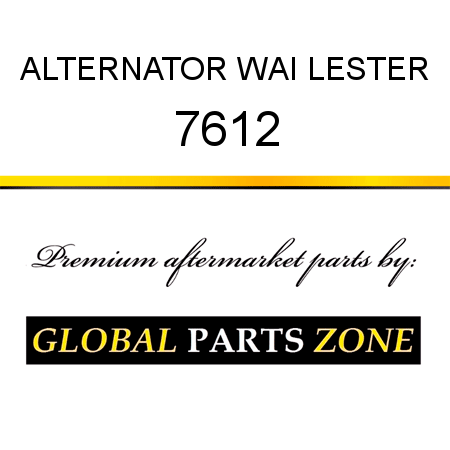 ALTERNATOR WAI LESTER 7612