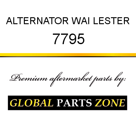 ALTERNATOR WAI LESTER 7795