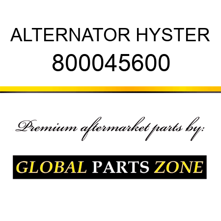ALTERNATOR HYSTER 800045600