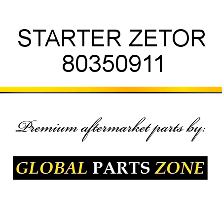 STARTER ZETOR 80350911