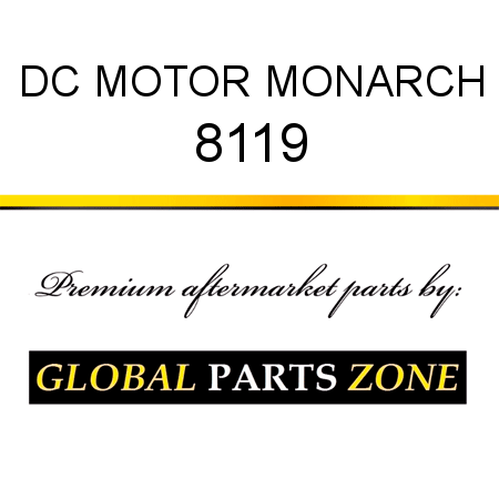DC MOTOR MONARCH 8119