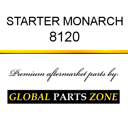 STARTER MONARCH 8120