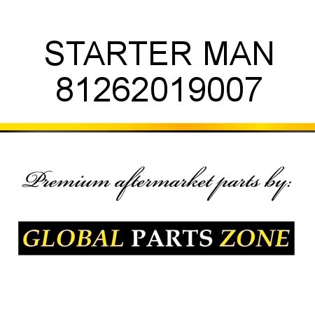 STARTER MAN 81262019007