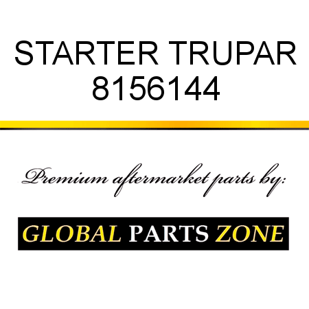 STARTER TRUPAR 8156144