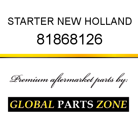 STARTER NEW HOLLAND 81868126