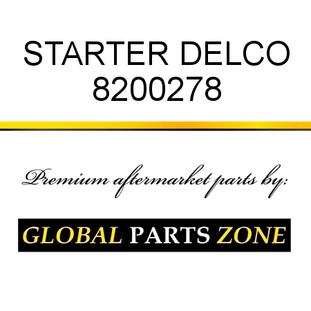 STARTER DELCO 8200278