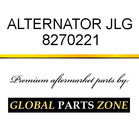 ALTERNATOR JLG 8270221