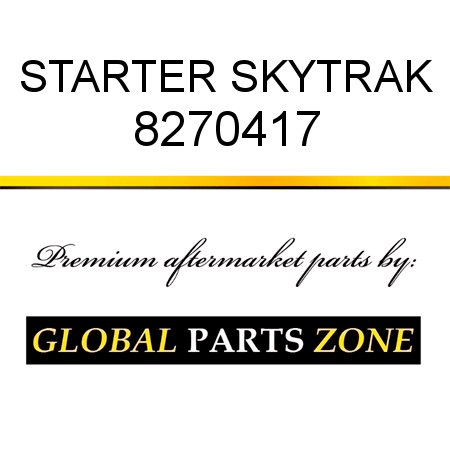 STARTER SKYTRAK 8270417