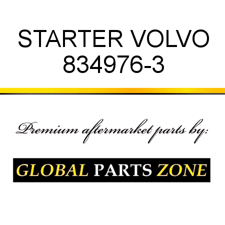 STARTER VOLVO 834976-3